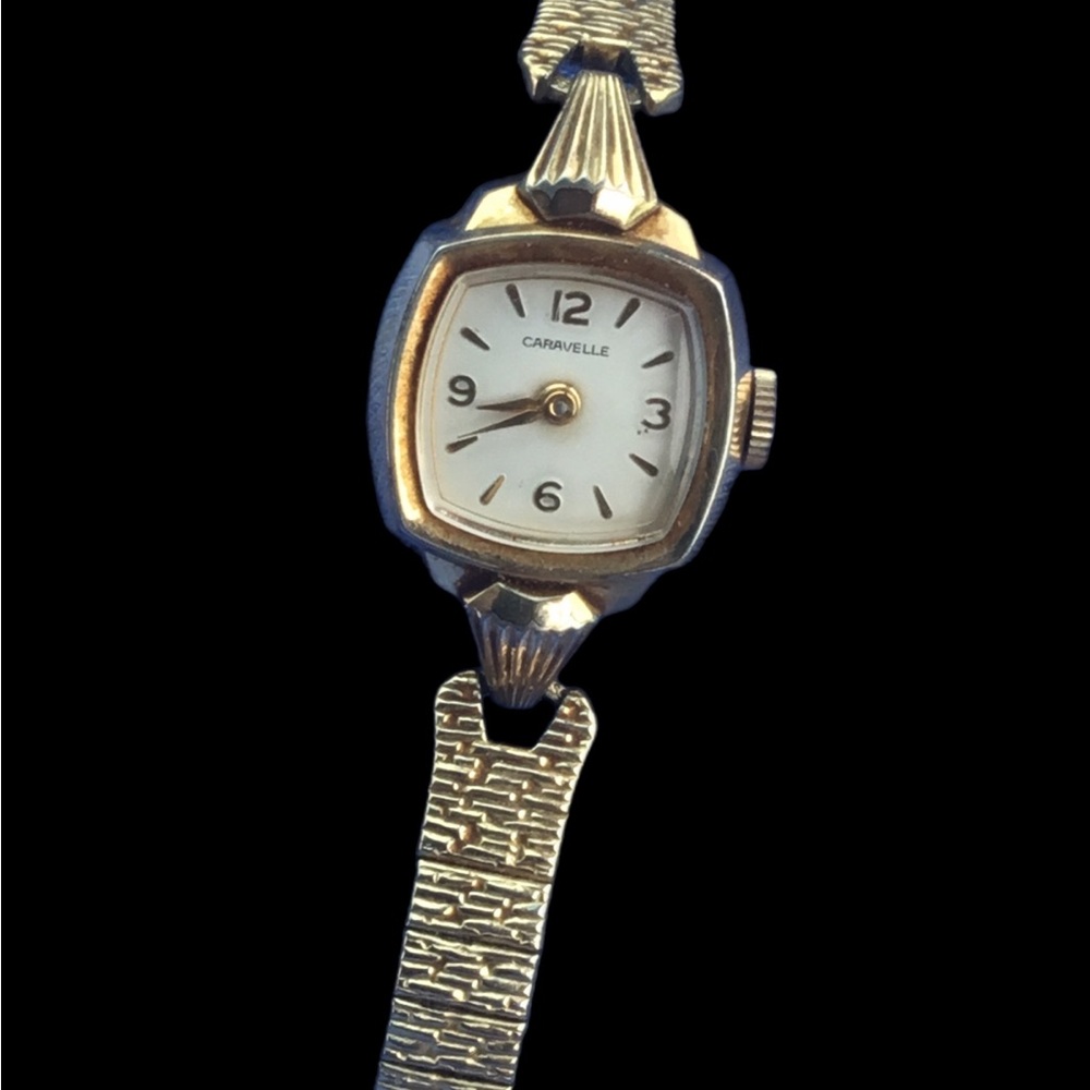 Women's Caravelle Gold-Tone Vintage Bracelet Watch